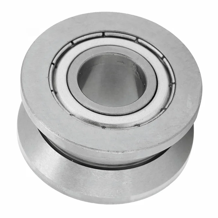 
LV 201-14 ZZ LV 5201-14 12*40*20mm V Groove Double Row Ball Guide Roller Track Roller Bearing 