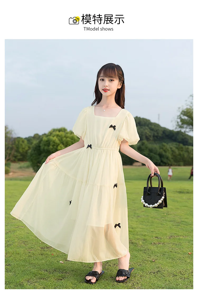 Wholesale  girl dress summer girl skirt princess baby girl Beach dress long dress