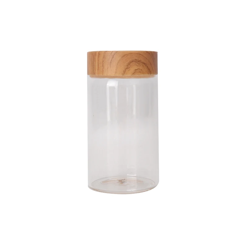 empty glass bottles storage jar for sauces spice coffee glass bottles with lid