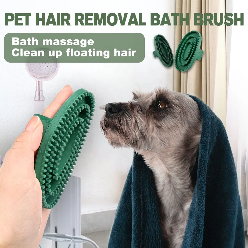 Factory Wholesale Custom Logo Rubber Horse Grooming Brush