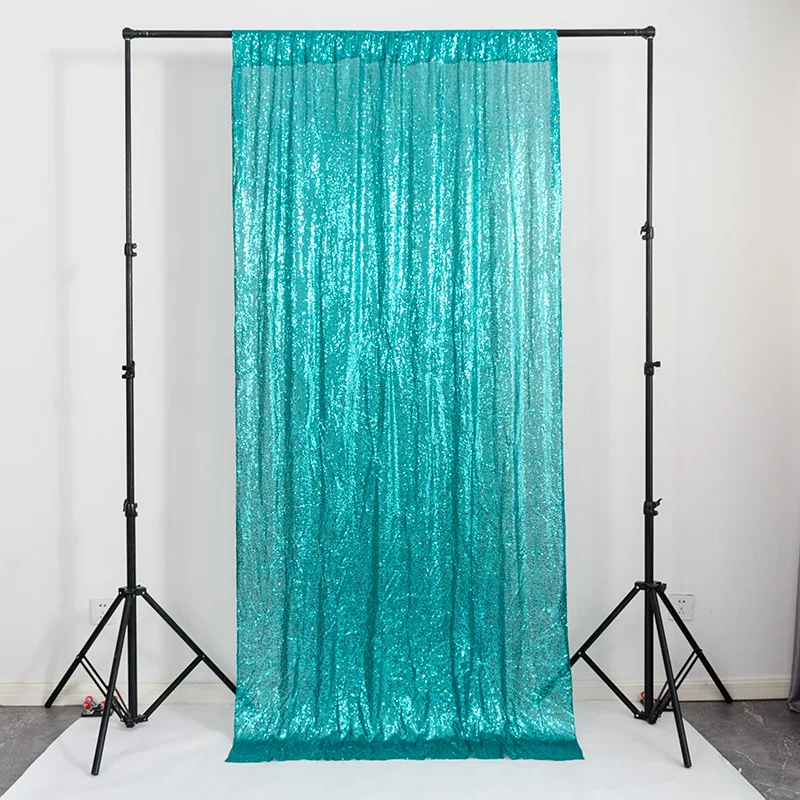 SCBC-01 ins hot sales rose gold sequin curtain backdrop 4x8ft glitter background drapes for wedding party