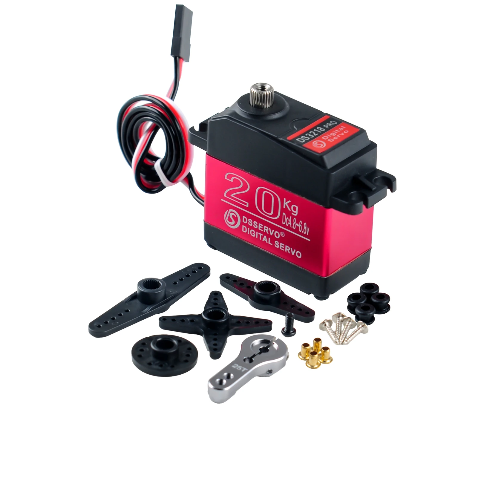 High Speed Metal Gear Digital Servo Waterproof SSG DS3218 Pro Stainless Gear Motor 20KG For 1/8 1/10 1/12 Scale RC Car Robot