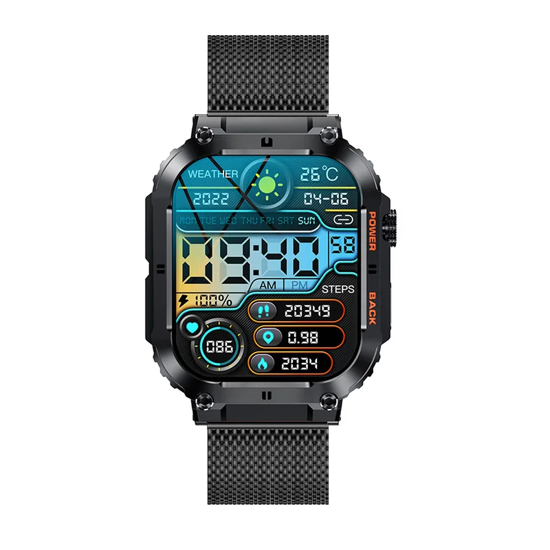 Умные часы K57 Pro мужские Смарт-часы с Bluetooth 400 мАч 1 96 дюймов