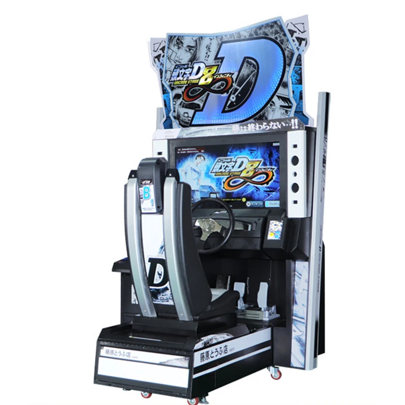 Hot Sale Initial D Arcade Machine,big Screen Video Car Racing Game Vehicle Driving Simulator Arcade Games For Adults