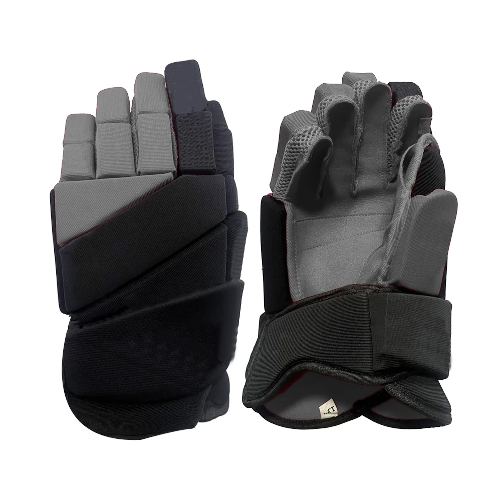 Hot Selling Breathable Premium Durable Team Sports Ice hockey Gloves Flexible Two Hand Universal Gloves