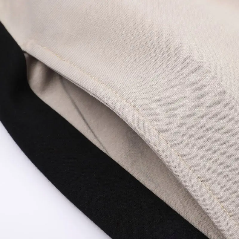 Black Stitching Personality Decoration Cargo Jogger Trackpants Golf Pants