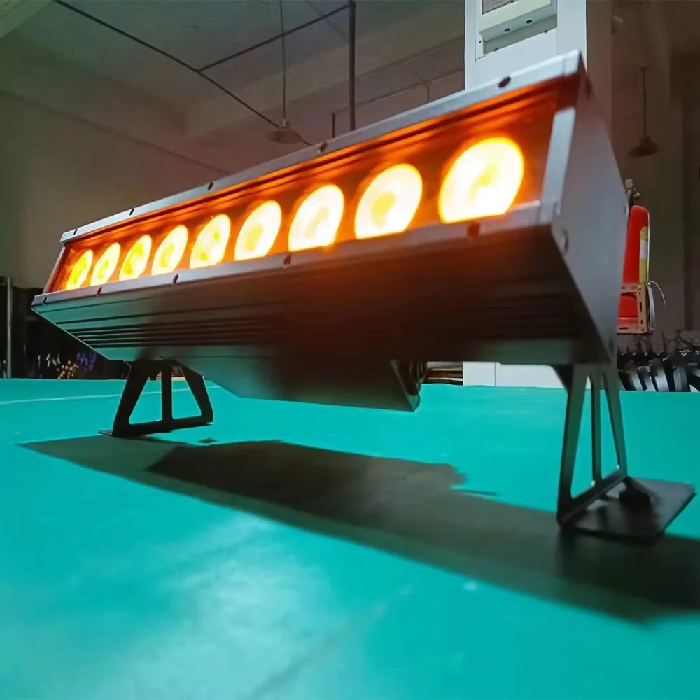 Outdoor Stage Lighting RGBWA UV DJ Disco TV Lights Wireless 9x18w Battery Wall Wash IP65 LED Bar