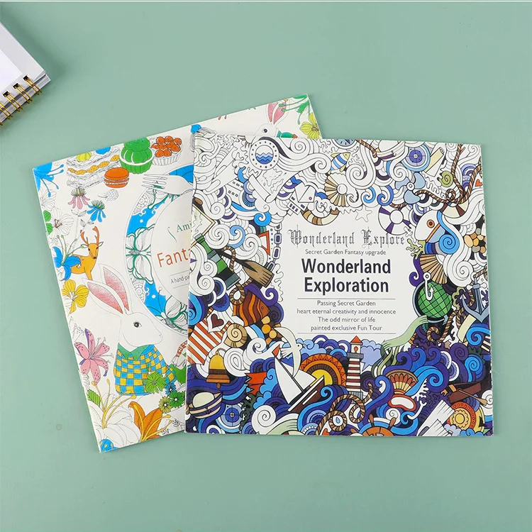 personalized adults relaxation ramadan paint crayon color libros colouring book for anxiety