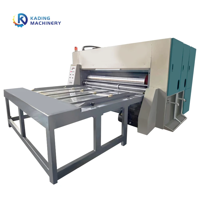 Paperboard Corrugated Cardboard Carton Box Printing Machine With Slotting Die Cutting Machine