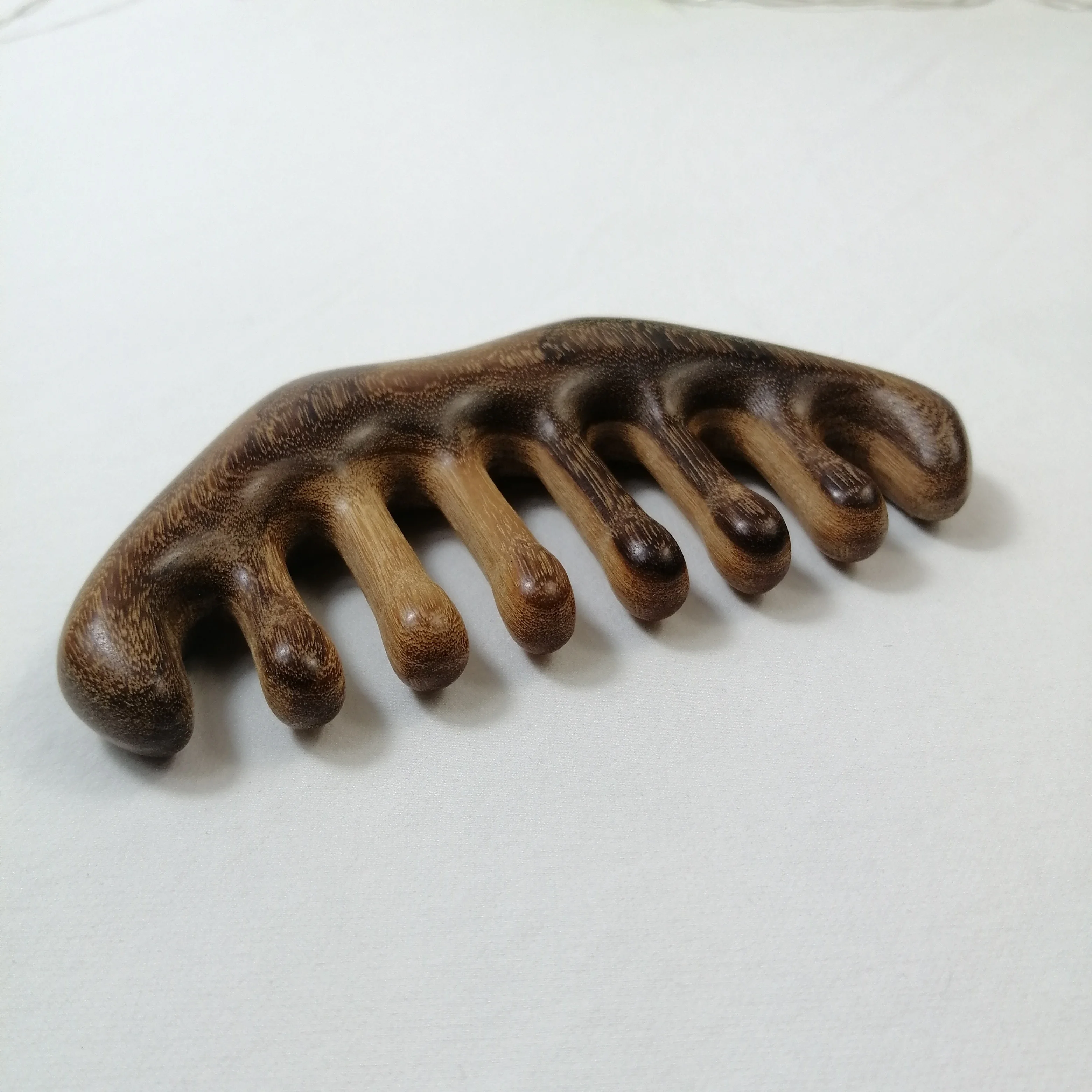 Natural Wood Massage Comb for Meridian Channel Massage Head Scalp massage Therapy No Static Green Sandalwood Wooden Comb