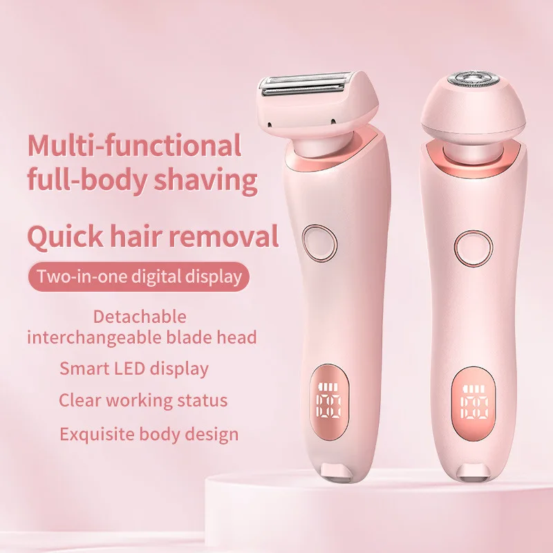 Exquisite Painless Lady Body Epilator Quick Hair Removal 2 In 1 Electric Razors for Women