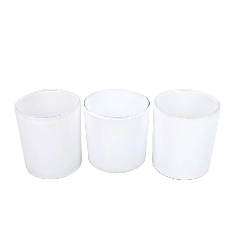 LZ classic home decor scented soy wax candle container with lid white wholesale glass candle containers