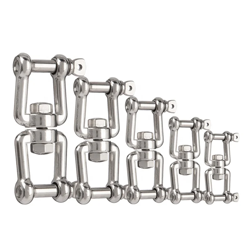 Manufacturer Stainless Steel Chain Link Shackle Connector Rigging Other Hardware Fittings Double Ended Swivel Jaw & Jaw Shackles