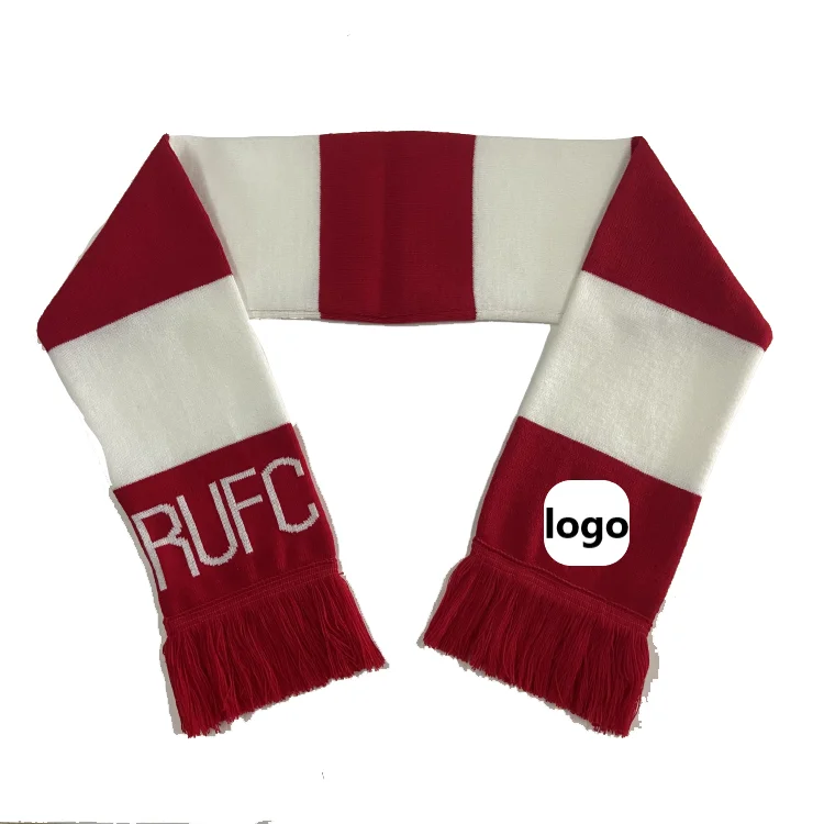 Knitted scarf Palestine football team scarf for Middle East countries football custom Fan scarf