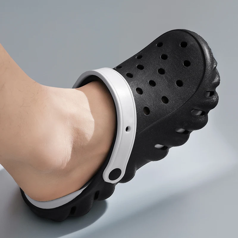 Summer Men Casual Clogs Sandal Breathable EVA Soft Slippers Fashion Outdoor Beach Flat Foam Slides for Man