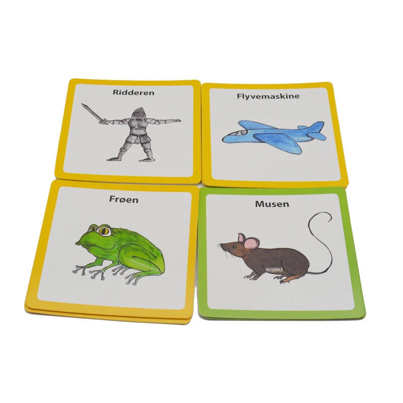 Memory Card For Children Mathematics Math Vocabulary Flashcards OEM Design