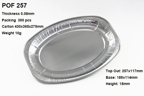 Newest design airline aluminum fish tray with lid disposable eco-friendly home kitchen backing full sizes
