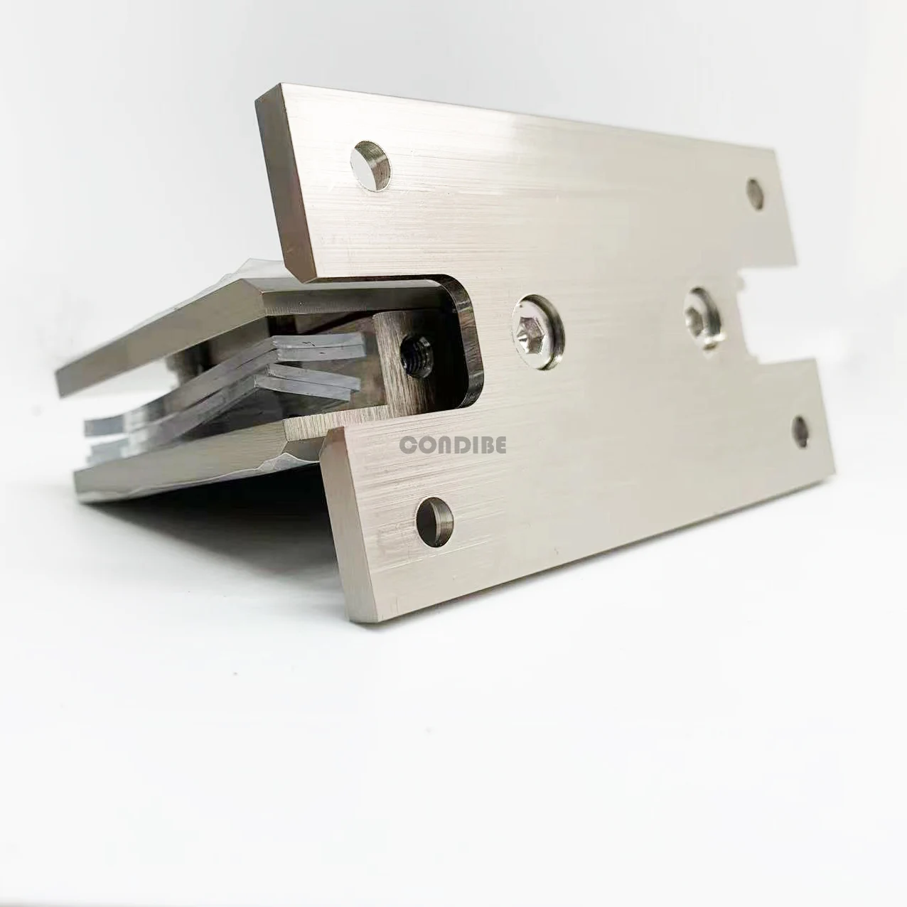 Condibe shower glass door heavy duty nickel brush wall to glass hinge