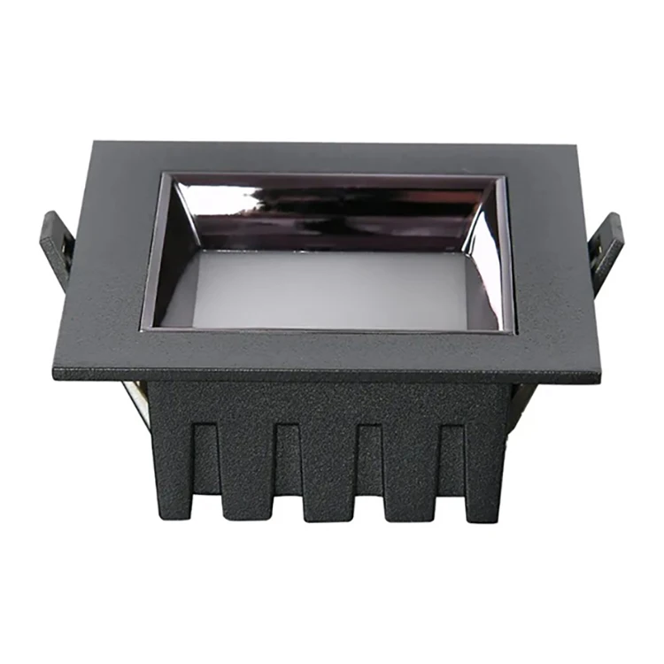 7W Led Downlight Commercial Indoor Lighting Aluminum Embedded Ceiling Down Light Square Recessed Downlights For Project