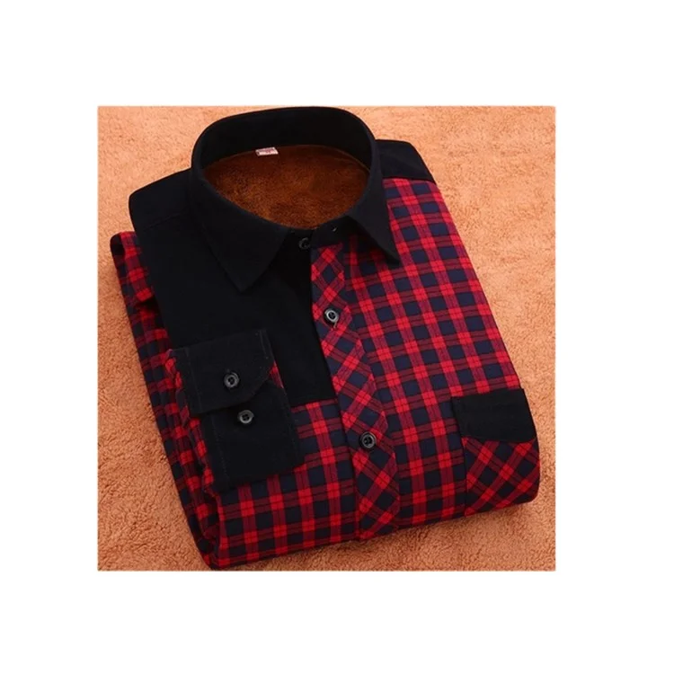 latest design brand mens long sleeve shirts winter casual flannel plaid shirts