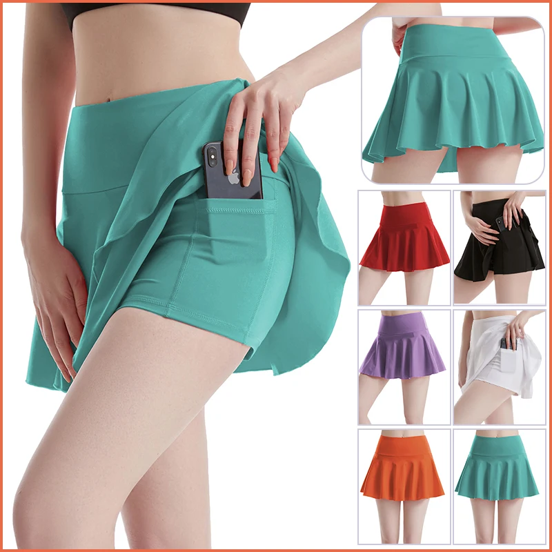 2022 Factory custom yoga short set tennis skirts women sportswear news gym fitness tennis skirt set Quick dry