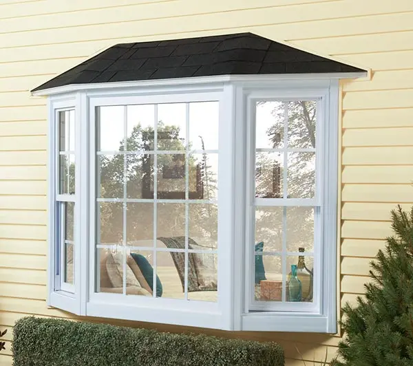 UPVC pvc French Casement windows doors with screen double glazed bay window for sale