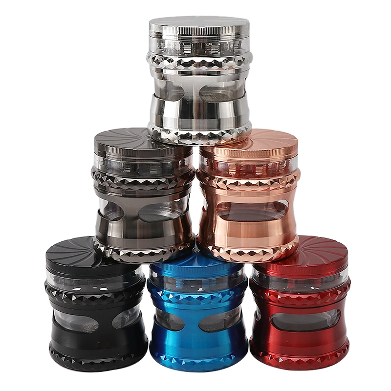 Yiwu Erliao wholesale manual herb grinder new arrival spice herb grinder high quality zinc alloy metal herb grinder