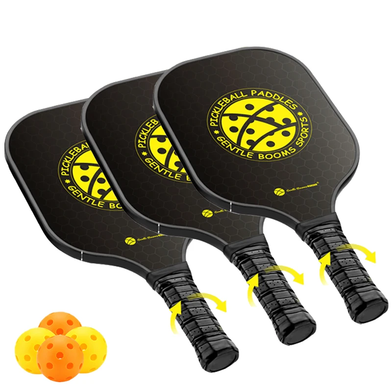 pickleball paddles set of 4  Customizable ogo pickle ball racquet charm racket four corner durable raquette