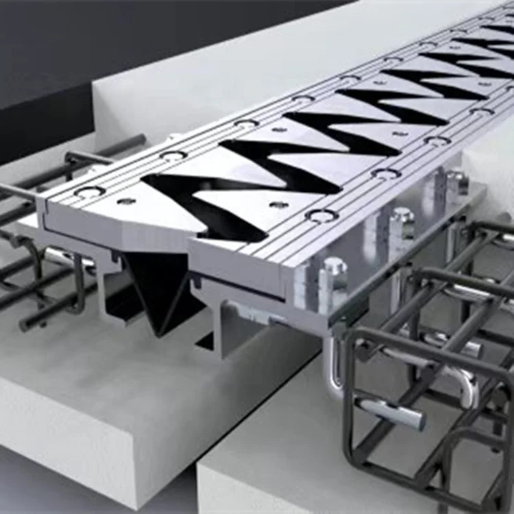 Concrete Strip Seal Steel Bridge Deck Stainless Steel Finger Expansion Joint with Aluminum Alloy Wave Pattern Design