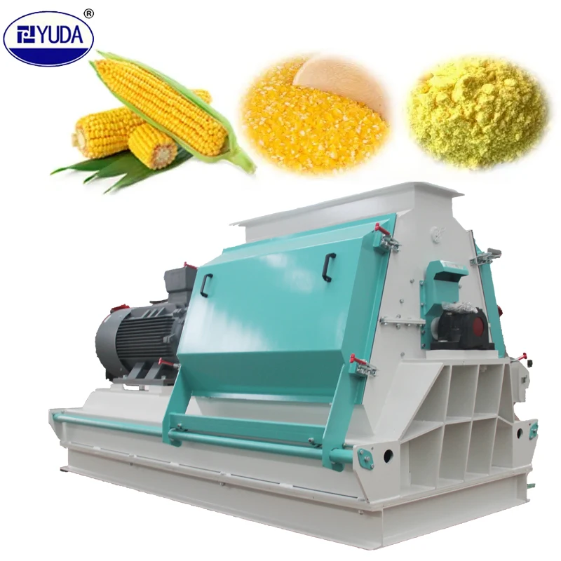 YUDA China Professionally Grinding Machine 90kw Hammer Mill Machine Small Capacity for Corn Grinding