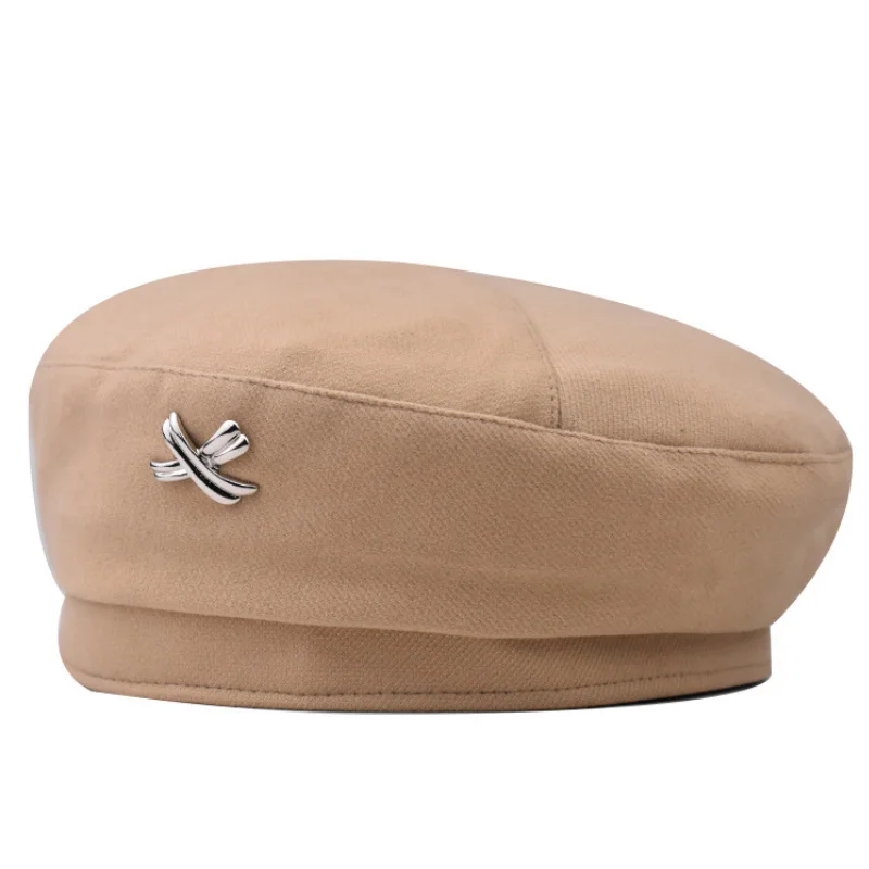 High Quality Women Hats Fashion 2022 Autumn Wool Felt Beret Hat For Women