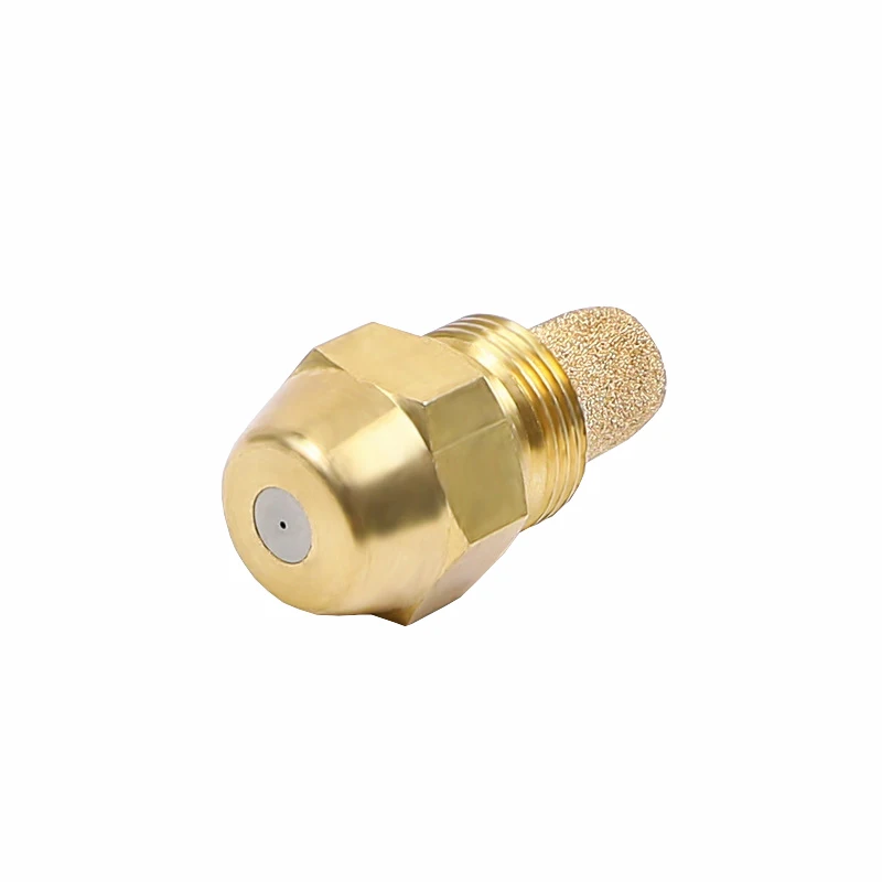 Diesel heavy fuel burner misting brass oil nozzle with hollow solid semi full cone spray pattern