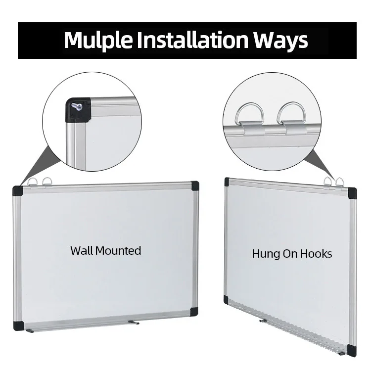 Invisible Magnetic Dry Erase Memo Writing Black Green White Board For School Office