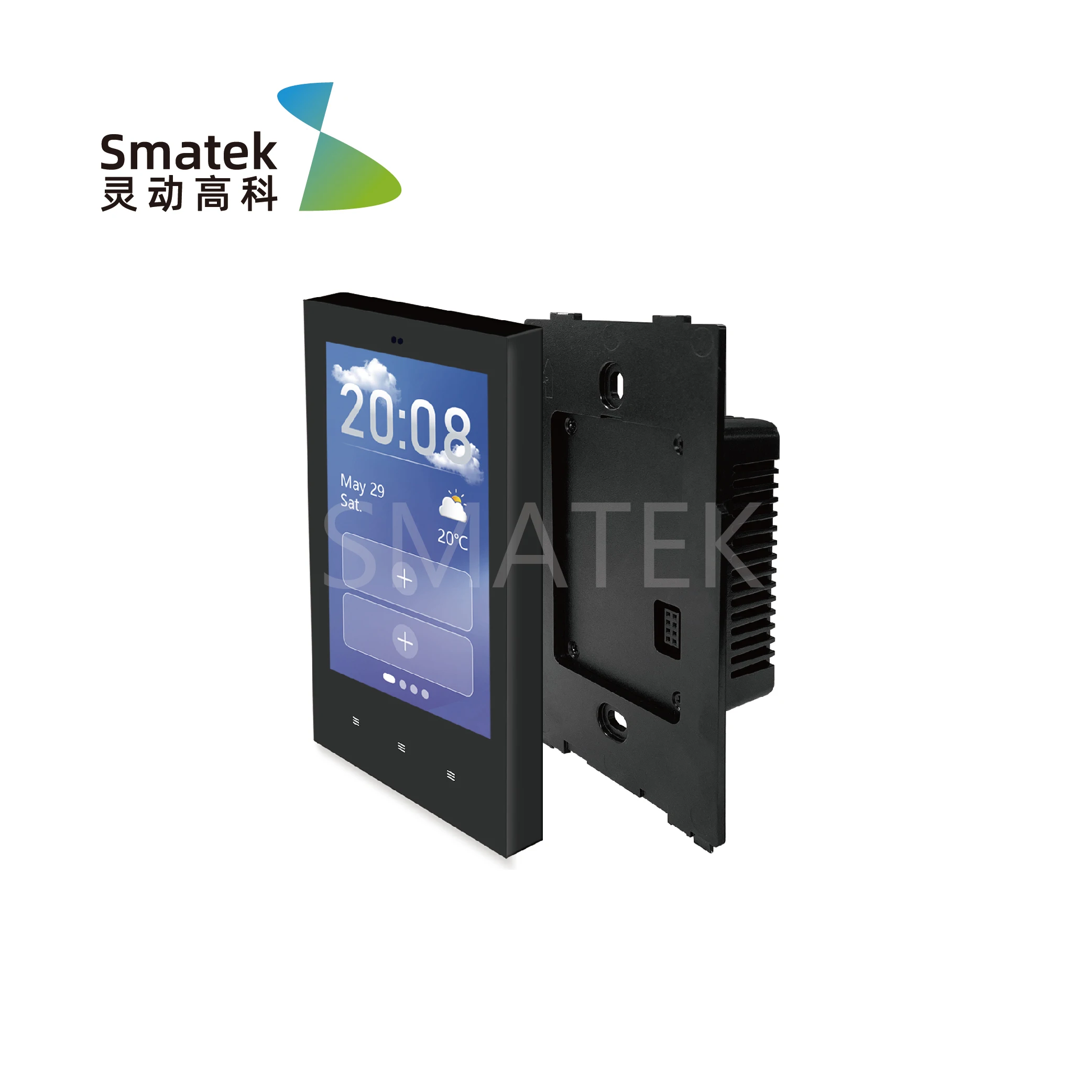 Tuya Linux 4' Smart Home Central Control Panel for Smart Home Appliances Built in Tuya Zigbee Gateway Hub Wall Switches Socket