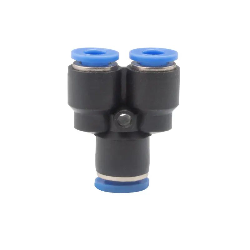 PY 3-Way Y Type 4mm 6mm 8mm10mm12mm 14mm 16mm Plastic Hose Quick Push-In Pneumatic Connector Air Compressor Connector
