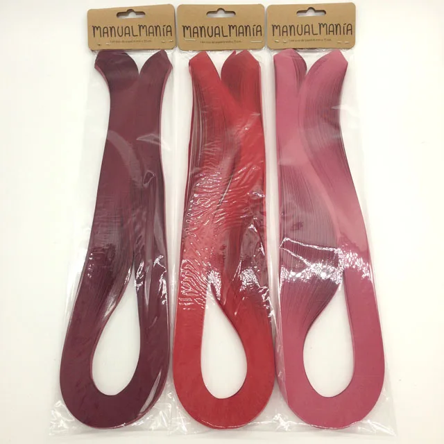 Hot Selling Red Colors Handmade Quilling Paper for Handcraft