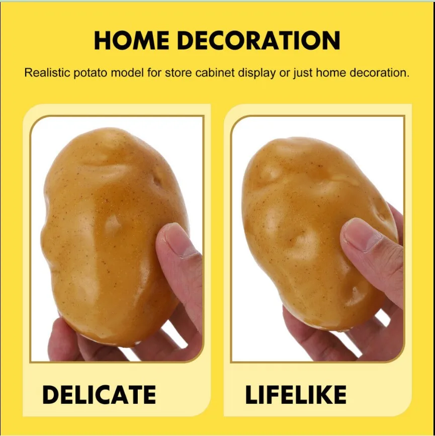 realistic artificial vegetable faux potato for home decor
