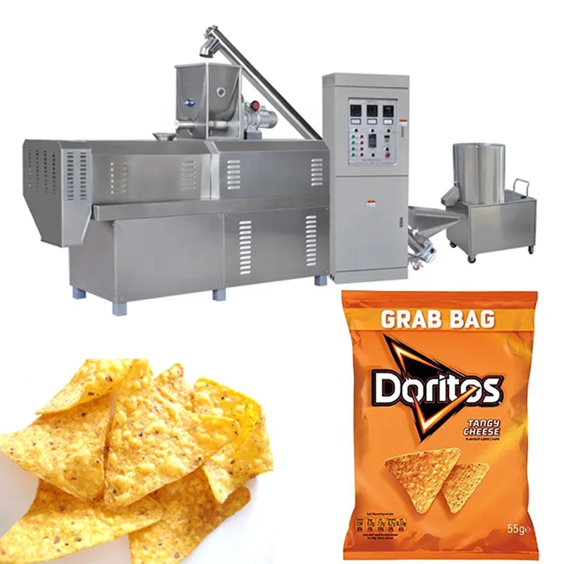 Extruded corn chips machine cheaper nacho chips machine