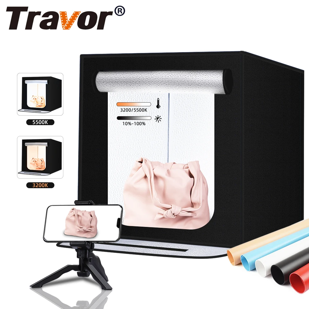 Мини led фотобокс складной фотостудия портативный лайтбокс студийное оборудование складной софтбокс для фотосъемки мини-фон для студийной фотосъемки софтбокс