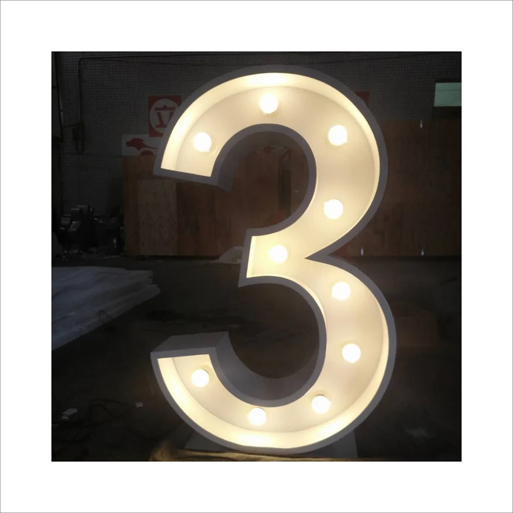 
Free Standing 5ft Giant Letters Light up marquee number for wedding 