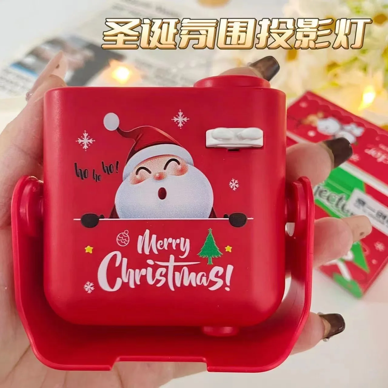 Hot toys Christmas theme projector cheap electric projection machine toy with 5 slides landscape toy projector manufacturer