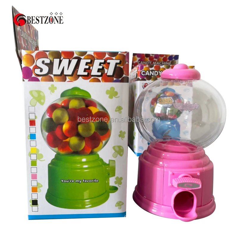 Mini Candy Machine Funny Gumball Dispenser Kids Coin Saving Piggy Banks Gift