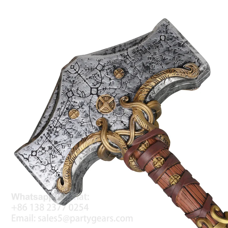 Halloween Christmas Gifts Costume Cosplay Props for God-War Axe Pu Foam Leviathan Kratos Axes Weapon