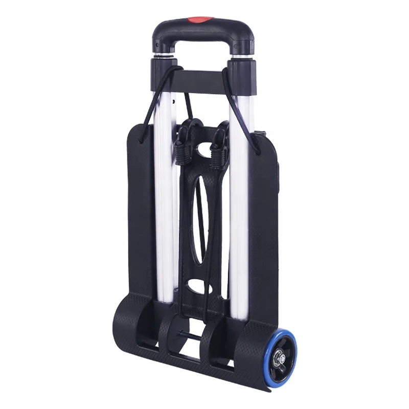 Multipurpose Shopping Trolleys Lightweight Convenient Folding Hand Trolley Cart Luggage Cart With 4 Wheels