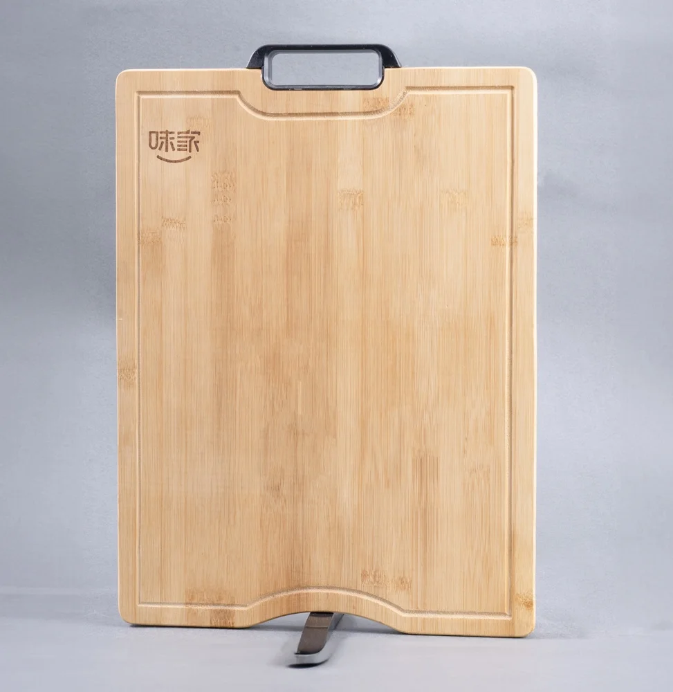With stand and handle bamboo chopping board for kitchen household custom make size and logo available