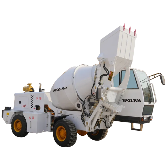 concrete mixer truck 3.5m3 with self loading bucket