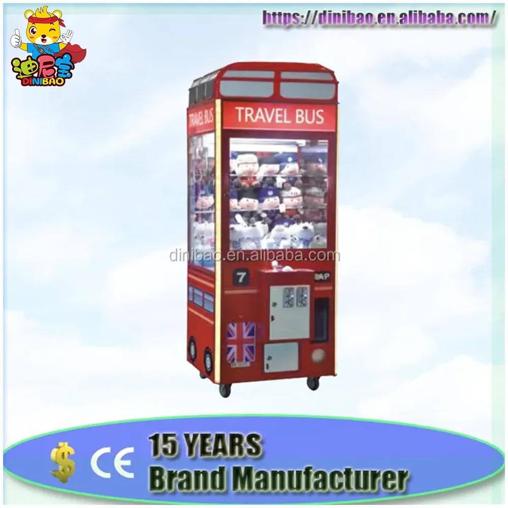 Amusement Coin operated Arcade News stall toy crane game machine vending catch toy crane machine