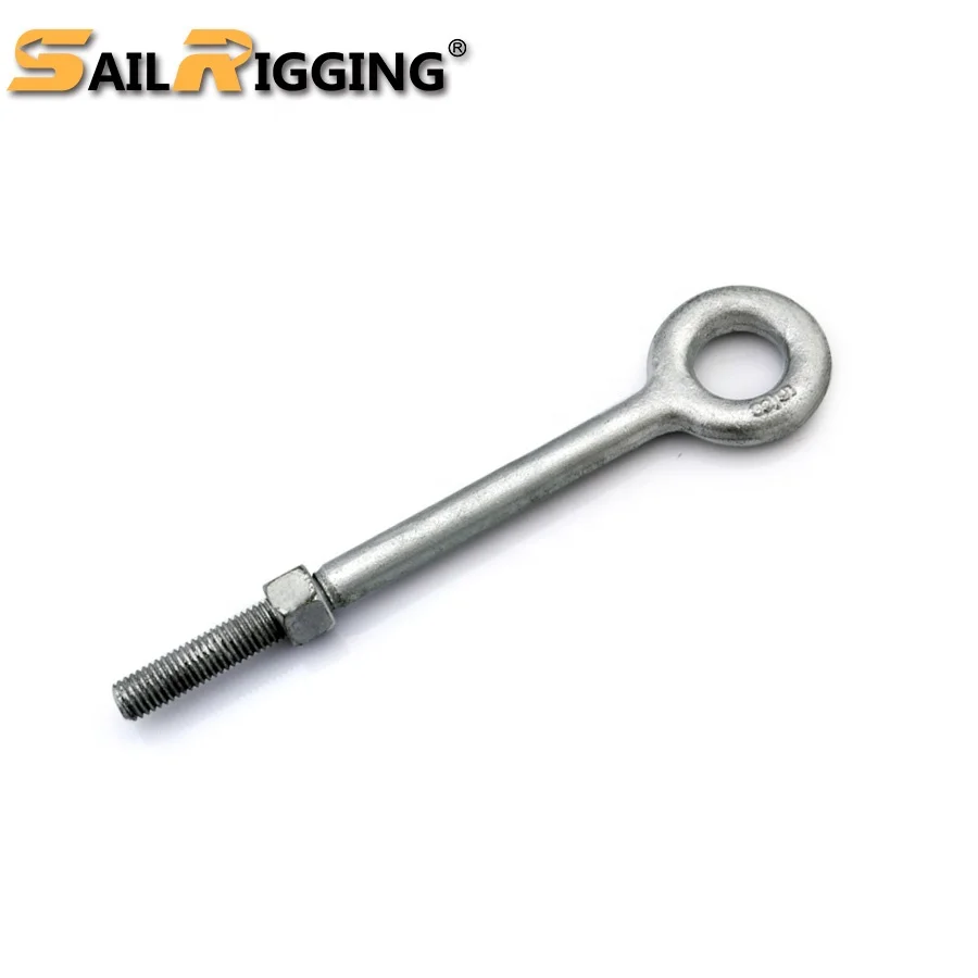 Machinery Us Shoulder Type G291 Forged Lifting Eye Bolts with Long Shank