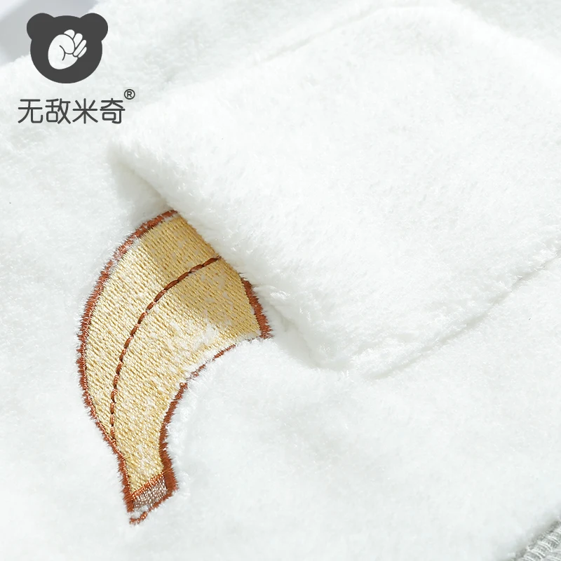 
Factory Wholesale Plain White baby waistcoat Polar Fleece Hooded Cartoon Vest for winter 