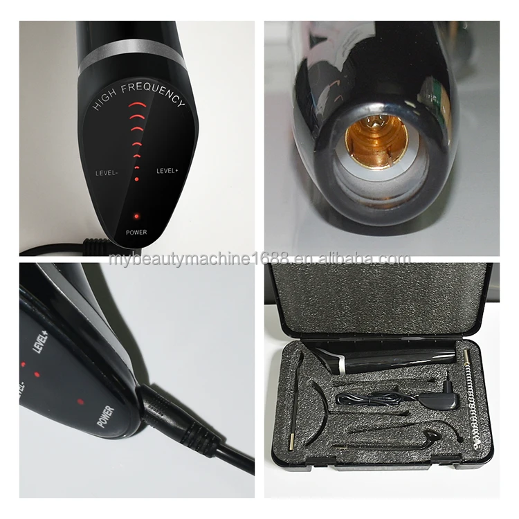 New arrival High Frequency Skin Therapy Electrode Wand Anti Acne Face Tightening Facial Massage Device